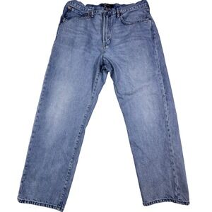 Gap Original Straight Mens Blue Denim Jeans 36x30 Medium Wash Classic Fit